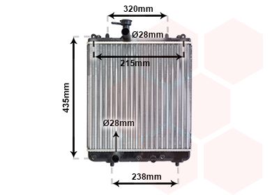 VAN WEZEL Radiators, Motora dzesēšanas sistēma 52002061